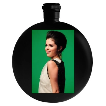 Selena Gomez Round Flask