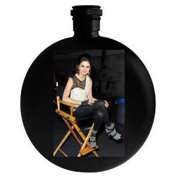 Selena Gomez Round Flask