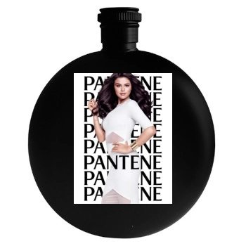 Selena Gomez Round Flask