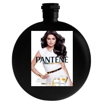 Selena Gomez Round Flask