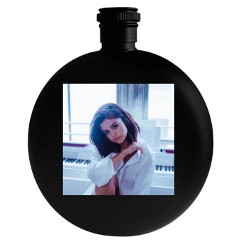 Selena Gomez Round Flask