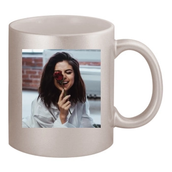 Selena Gomez 11oz Metallic Silver Mug