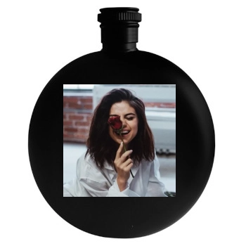 Selena Gomez Round Flask