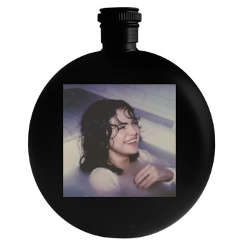 Selena Gomez Round Flask