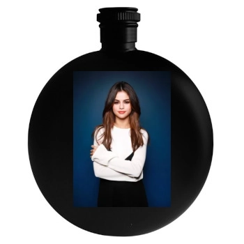 Selena Gomez Round Flask