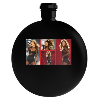 Selena Gomez Round Flask