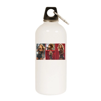 Selena Gomez White Water Bottle With Carabiner