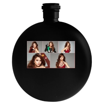 Selena Gomez Round Flask