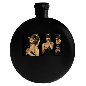 Selena Gomez Round Flask