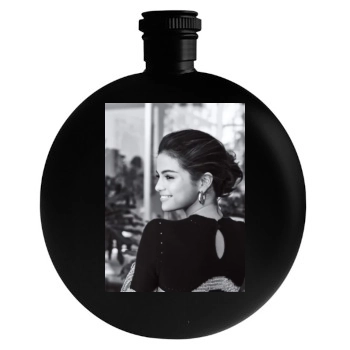 Selena Gomez Round Flask