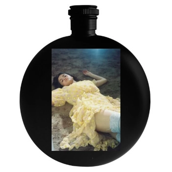 Selena Gomez Round Flask