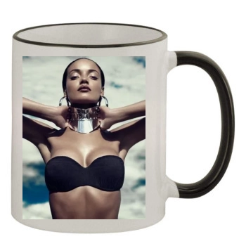 Selita Ebanks 11oz Colored Rim & Handle Mug