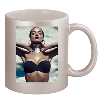 Selita Ebanks 11oz Metallic Silver Mug