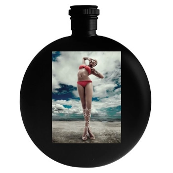 Selita Ebanks Round Flask