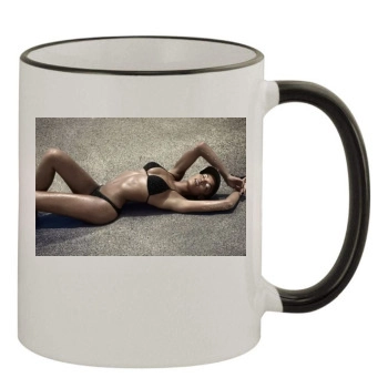 Selita Ebanks 11oz Colored Rim & Handle Mug