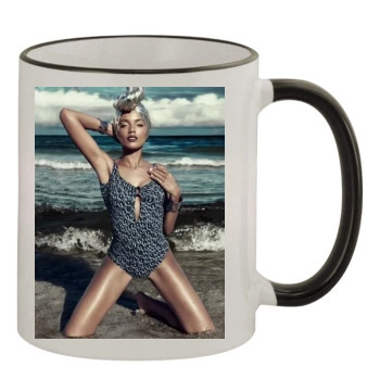 Selita Ebanks 11oz Colored Rim & Handle Mug