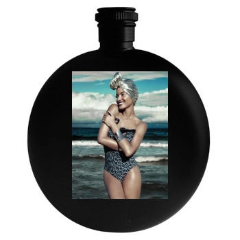 Selita Ebanks Round Flask