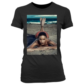 Selita Ebanks Women's Junior Cut Crewneck T-Shirt