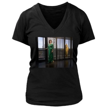 Sigourney Weaver Women's Deep V-Neck TShirt