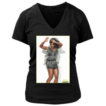 Serena Williams Women's Deep V-Neck TShirt