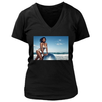 Serena Williams Women's Deep V-Neck TShirt