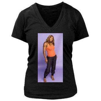 Serena Williams Women's Deep V-Neck TShirt