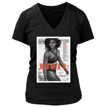 Serena Williams Women's Deep V-Neck TShirt