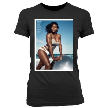 Serena Williams Women's Junior Cut Crewneck T-Shirt