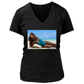 Serena Williams Women's Deep V-Neck TShirt