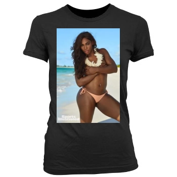 Serena Williams Women's Junior Cut Crewneck T-Shirt