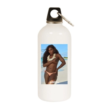 Serena Williams White Water Bottle With Carabiner