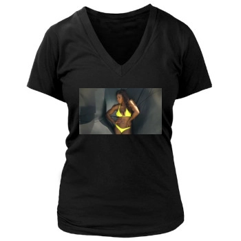 Serena Williams Women's Deep V-Neck TShirt