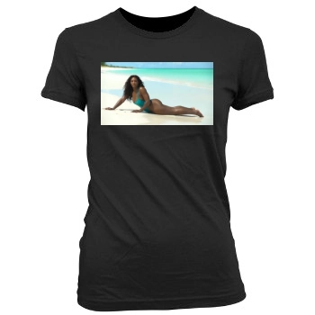 Serena Williams Women's Junior Cut Crewneck T-Shirt