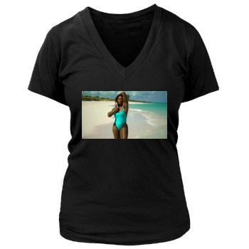 Serena Williams Women's Deep V-Neck TShirt