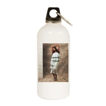 Serena Williams White Water Bottle With Carabiner