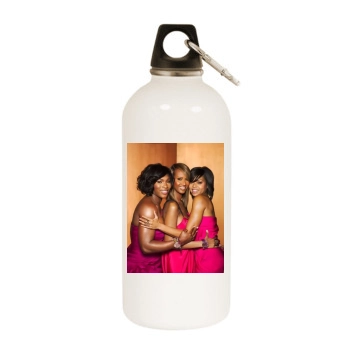 Serena Williams White Water Bottle With Carabiner