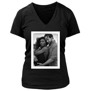 Serena Williams Women's Deep V-Neck TShirt