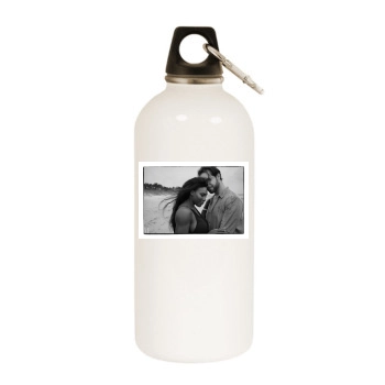 Serena Williams White Water Bottle With Carabiner