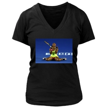 Serena Williams Women's Deep V-Neck TShirt