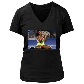 Serena Williams Women's Deep V-Neck TShirt