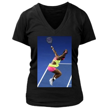 Serena Williams Women's Deep V-Neck TShirt