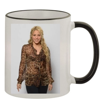 Shakira 11oz Colored Rim & Handle Mug