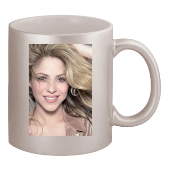 Shakira 11oz Metallic Silver Mug