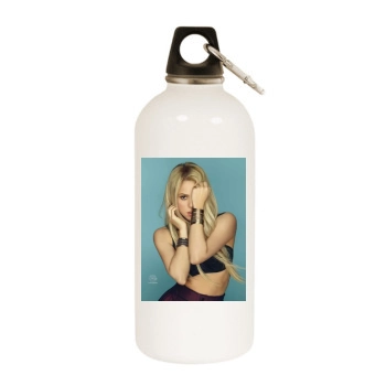 Shakira White Water Bottle With Carabiner