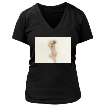 Shakira Women's Deep V-Neck TShirt