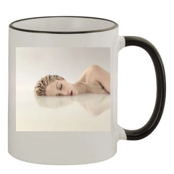 Shakira 11oz Colored Rim & Handle Mug