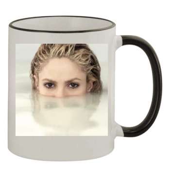 Shakira 11oz Colored Rim & Handle Mug