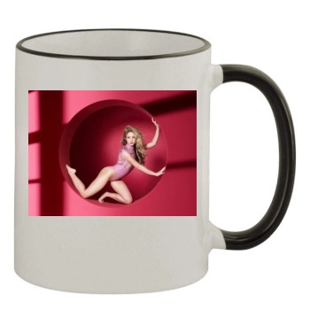 Shakira 11oz Colored Rim & Handle Mug