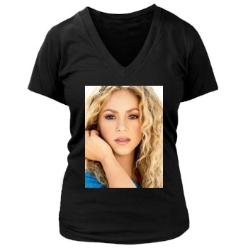 Shakira Women's Deep V-Neck TShirt