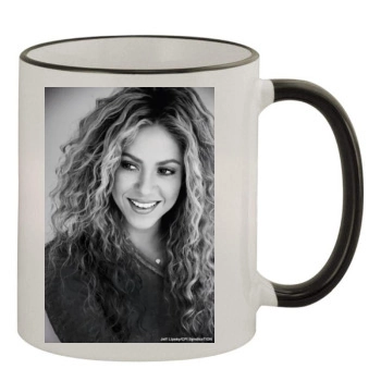 Shakira 11oz Colored Rim & Handle Mug